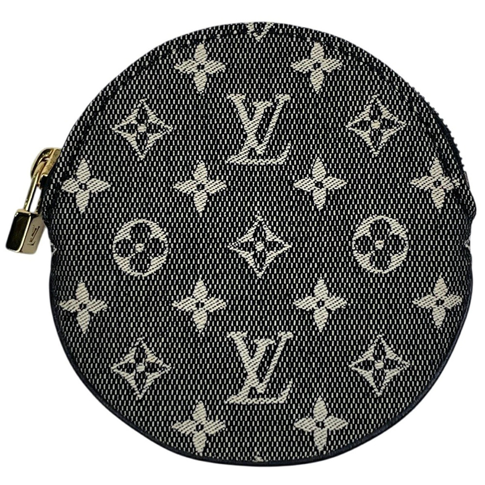 Louis Vuitton Porte Monnaie Long coin case Wallet Monogram Canvas Noir Black